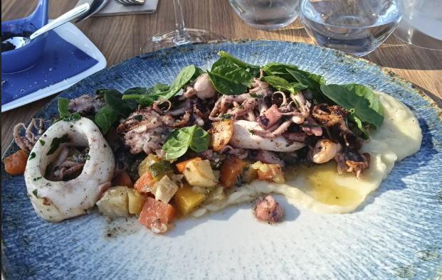 Linguines aux petits poulpes et seiches